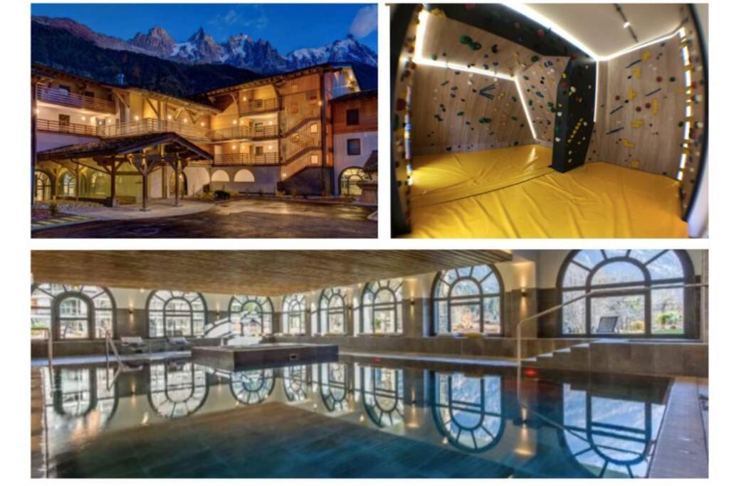 Chic Appart 6 Pers Dans Residence Luxueuse "La Cordee" Wellness Gym Piscine Ouvert Et Teletravail Chamonix Ngoại thất bức ảnh