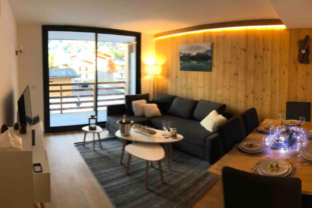 Chic Appart 6 Pers Dans Residence Luxueuse "La Cordee" Wellness Gym Piscine Ouvert Et Teletravail Chamonix Ngoại thất bức ảnh